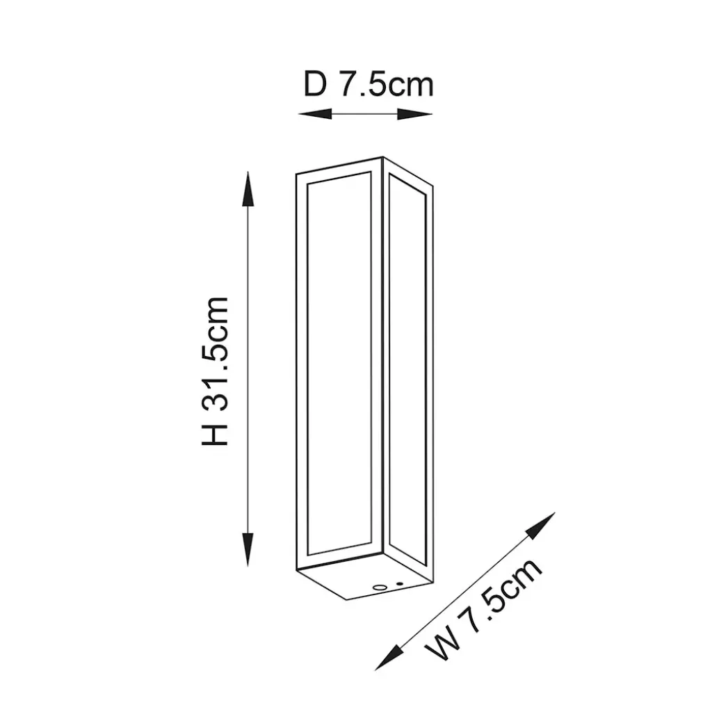 Newham 2 Light Chrome Wall Light with Frosted Glass IP44