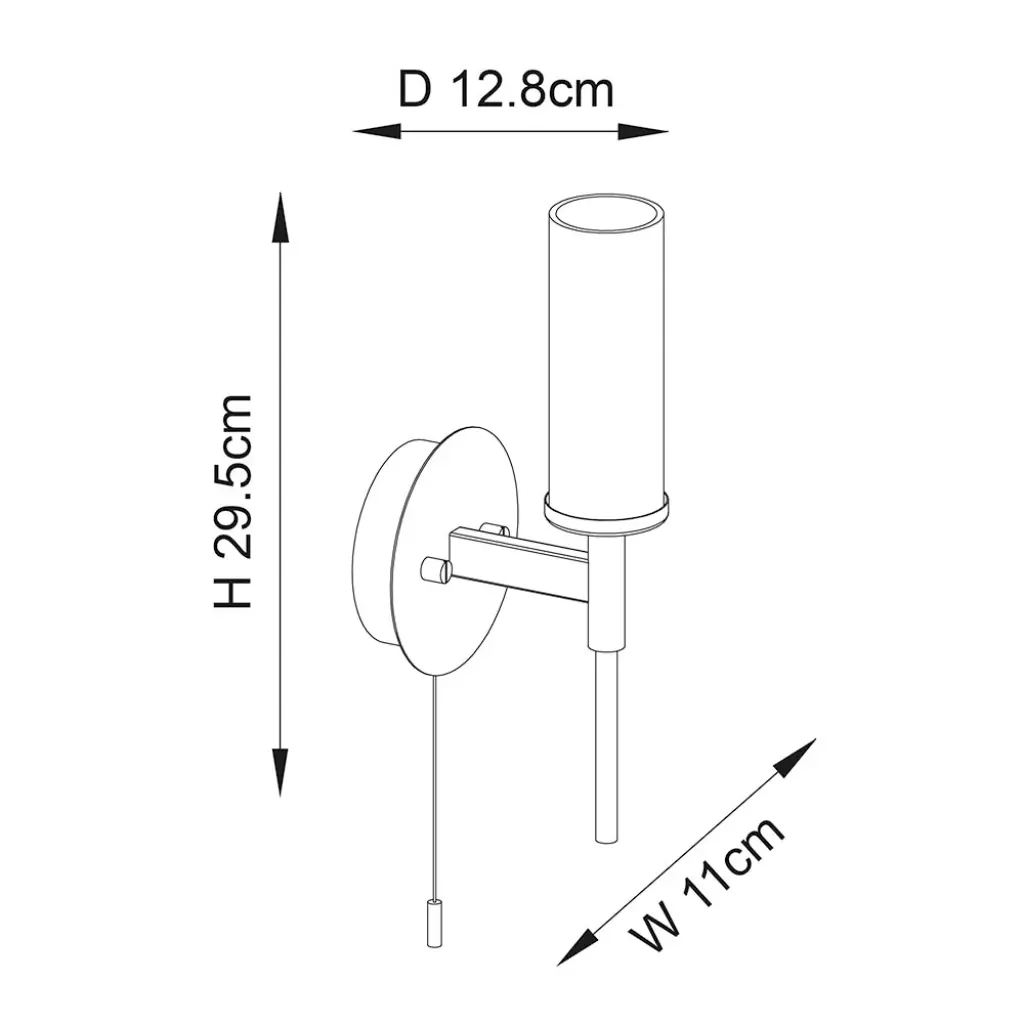Talo Satin Brass Wall Light IP44