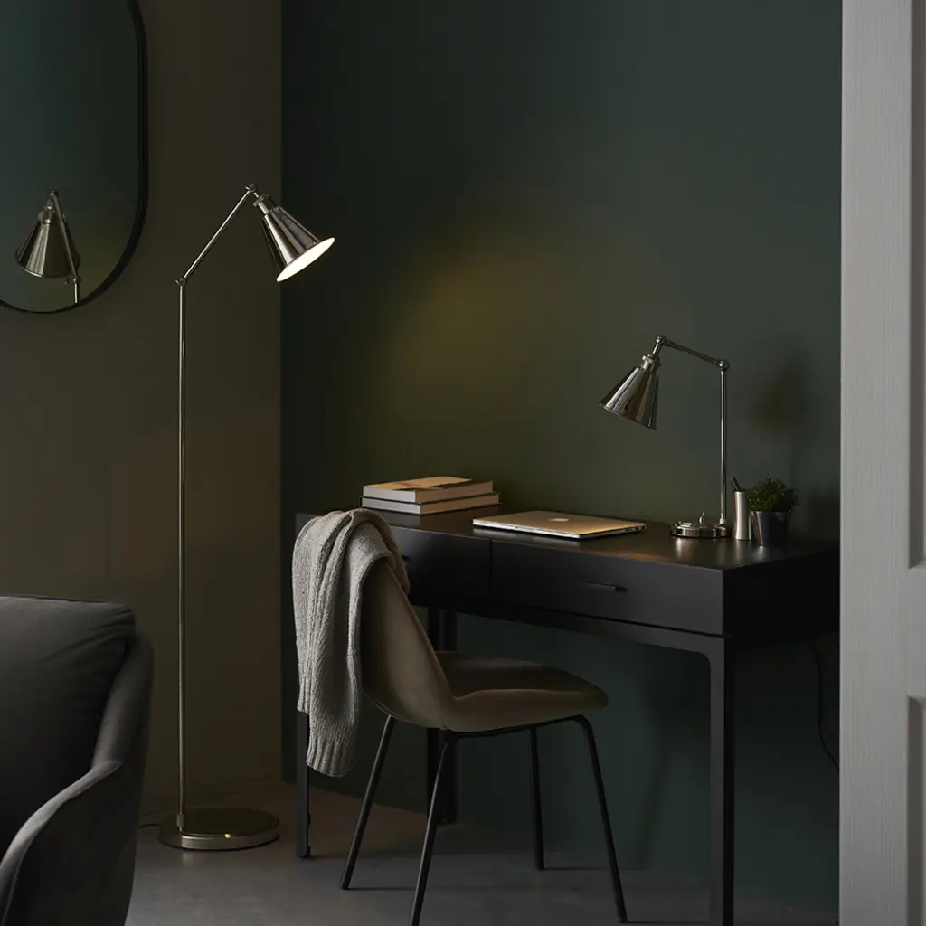 Hal Nickel Floor Lamp