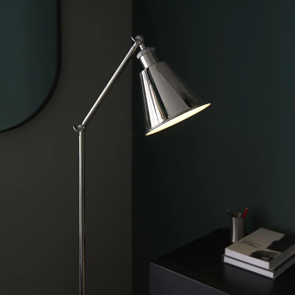 Hal Nickel Floor Lamp