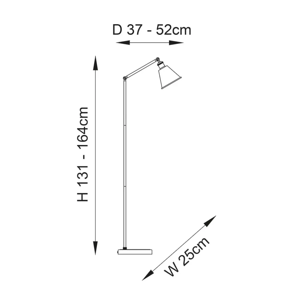 Hal Nickel Floor Lamp