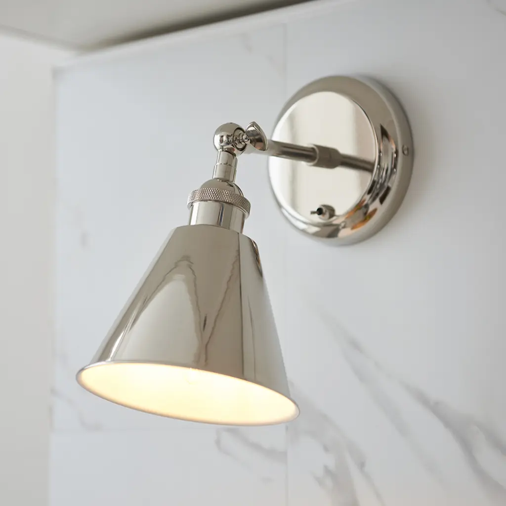 Hal Nickel Wall Light
