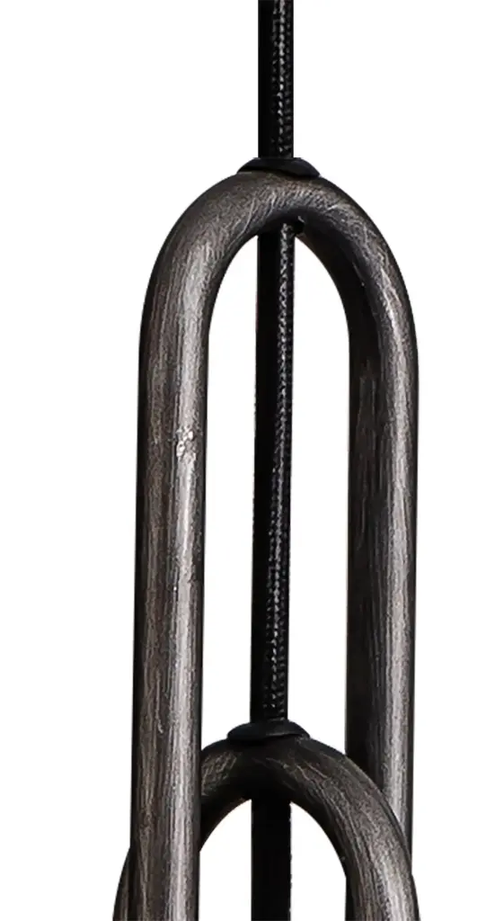Meel 4 Light Aged Pewter Bar Pendant