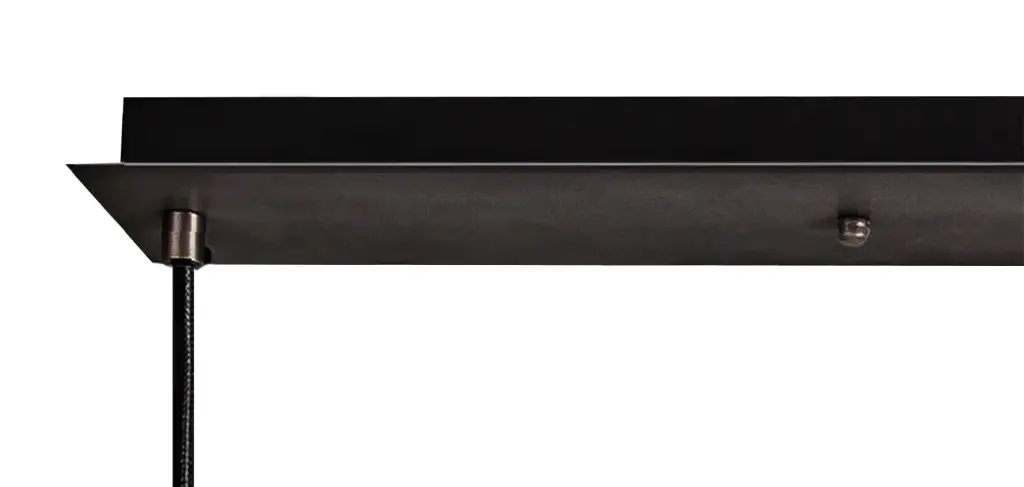 Meel 3 Light Aged Pewter Bar Pendant
