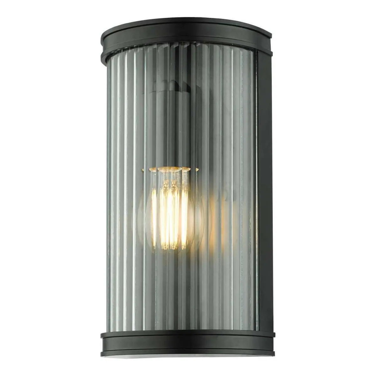 Anund Bathroom Wall Light in Matt Black IP44