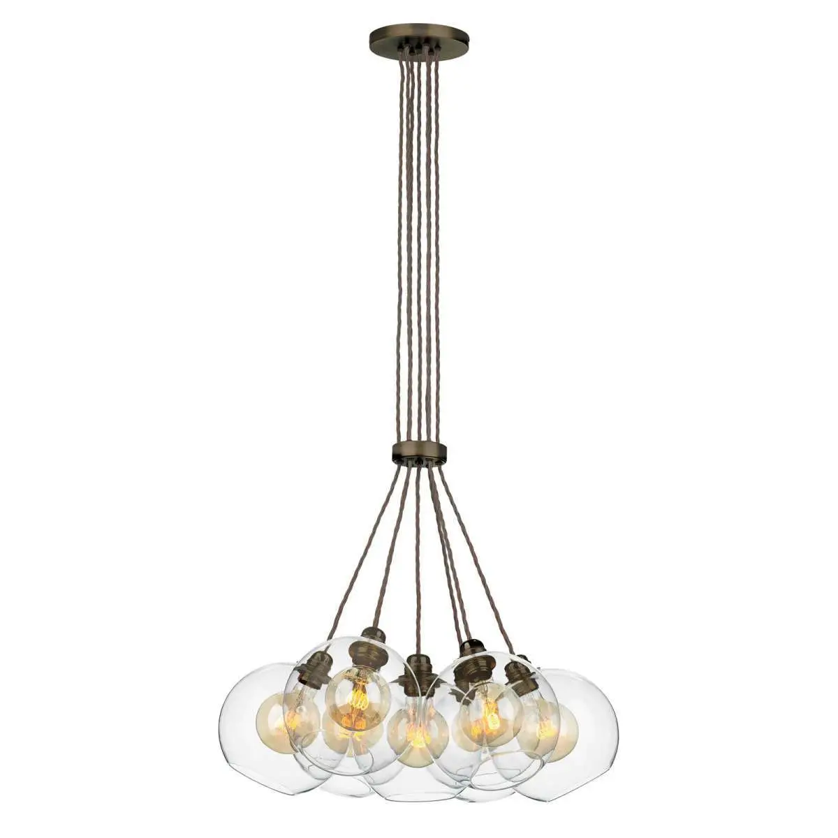 Apollo 7 Light Pendant Antique Brass