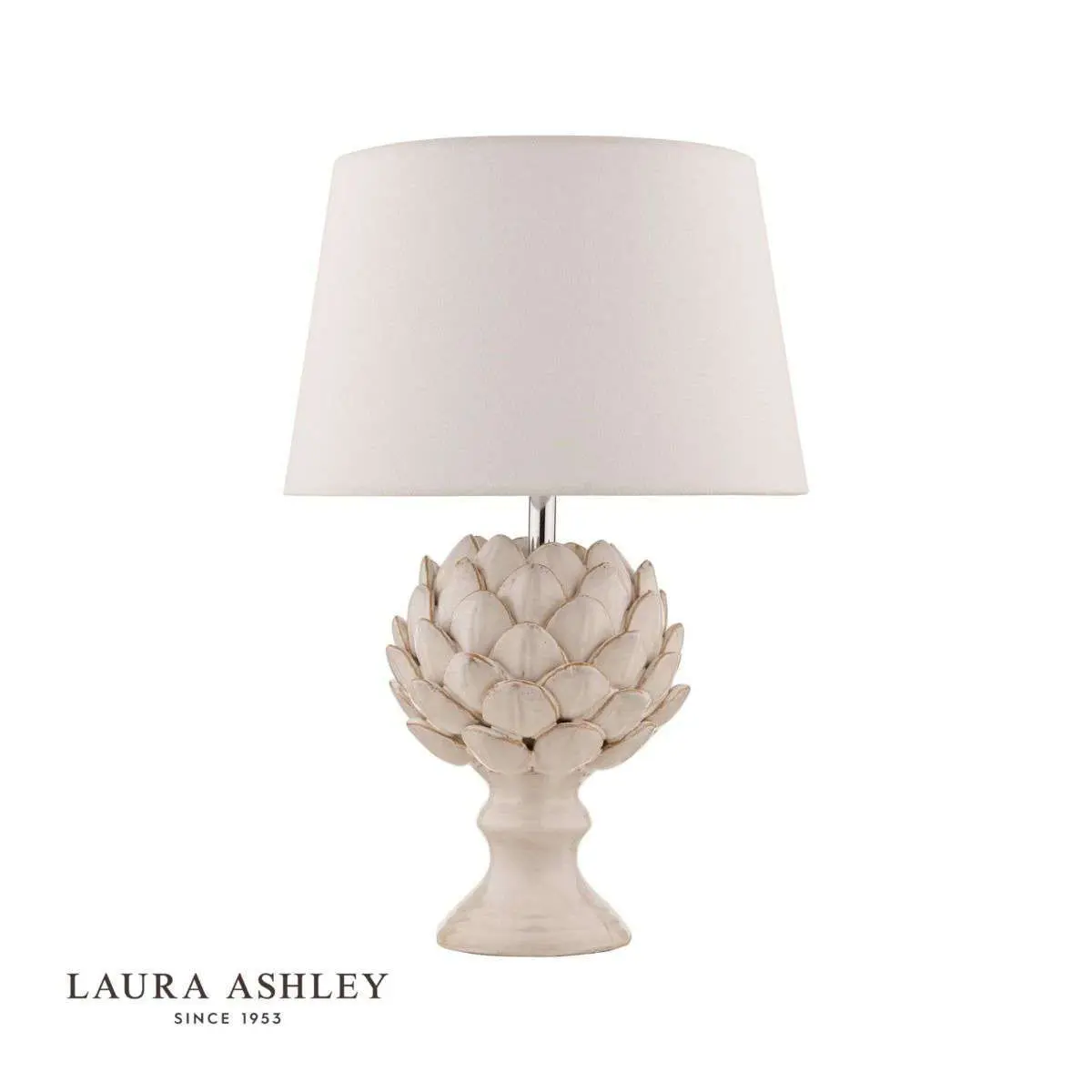 Artichoke 1 Light Ceramic Table Lamp with Shade