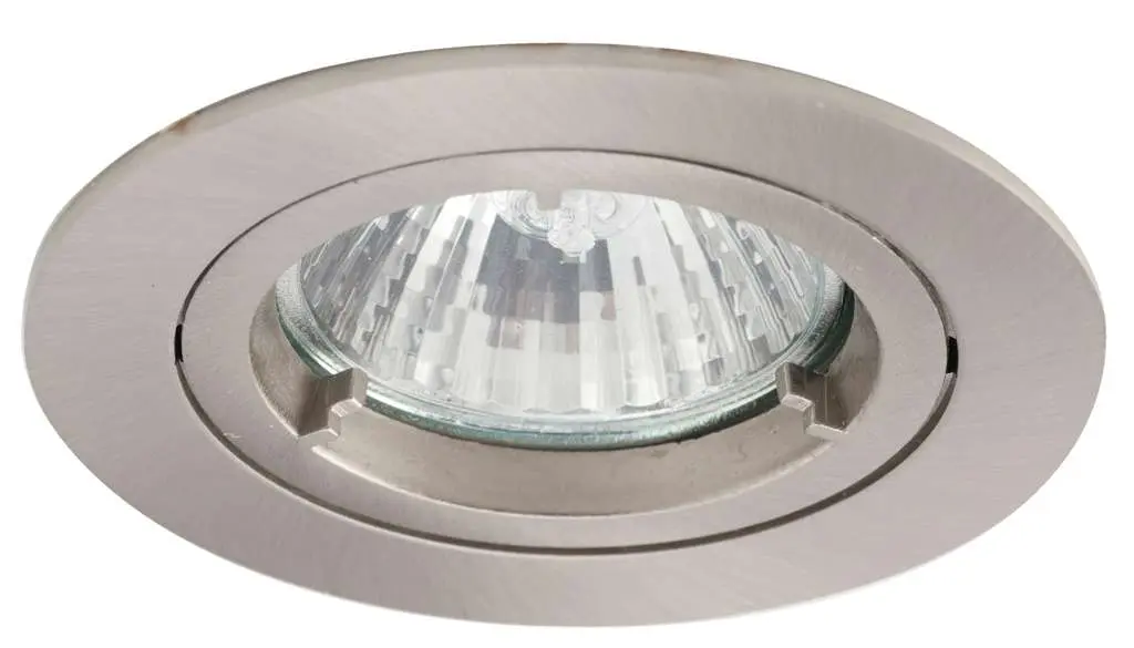Satin chrome finish die-cast aluminium recessed fitting