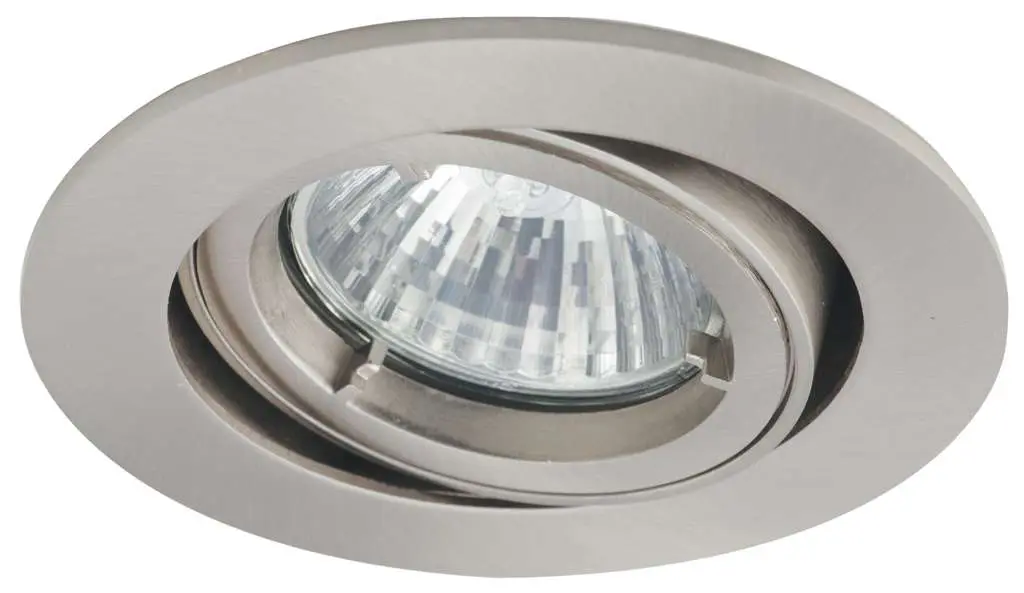 Satin chrome die-cast aluminium 30 degree tilt angle recessed fitting