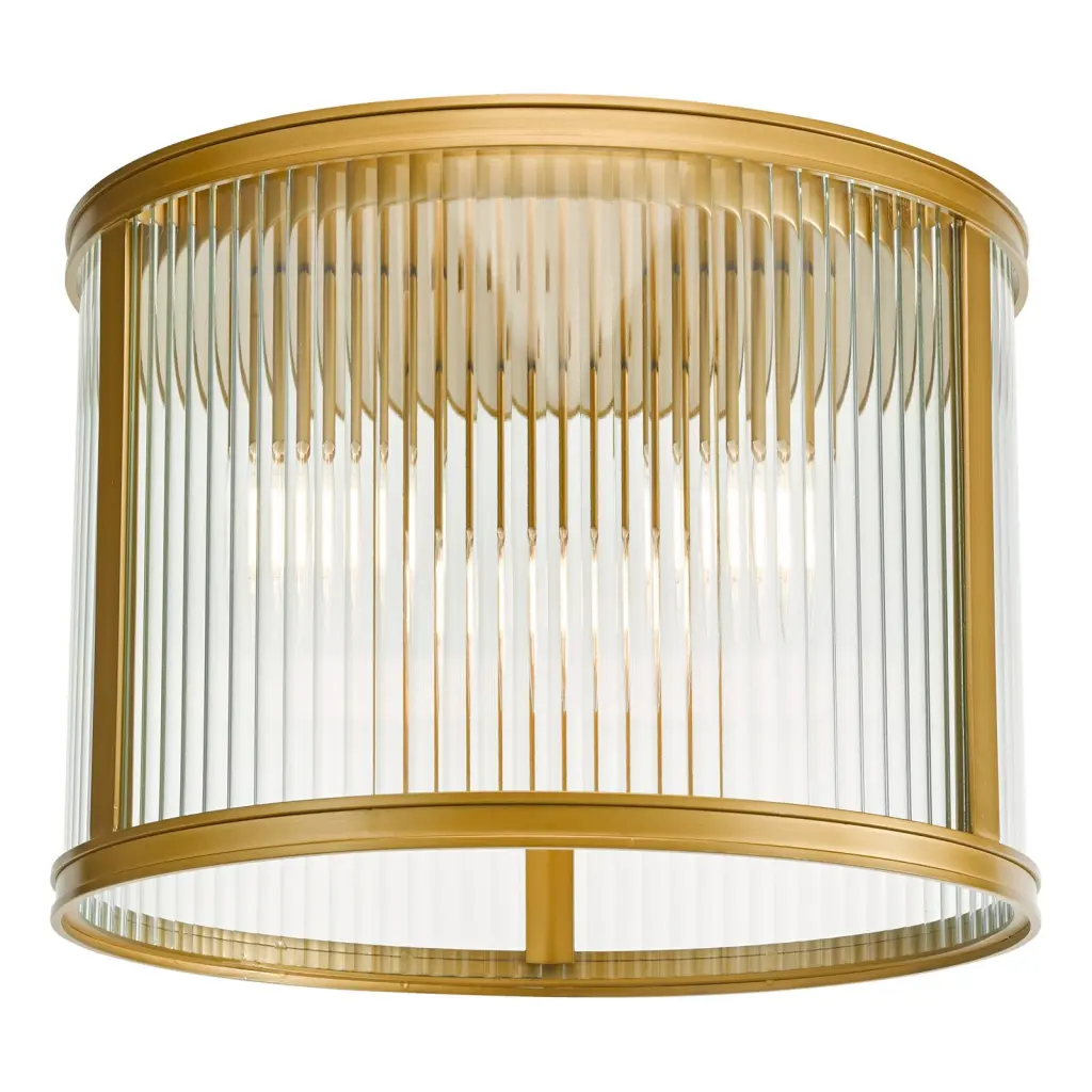 Bianka 3 Light Flush Fitting in Bronze Finish