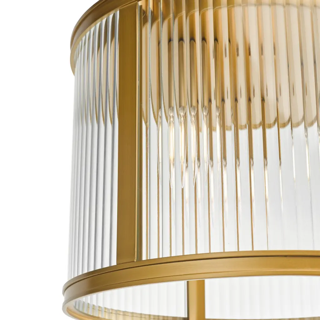 Bianka 3 Light Flush Fitting in Bronze Finish