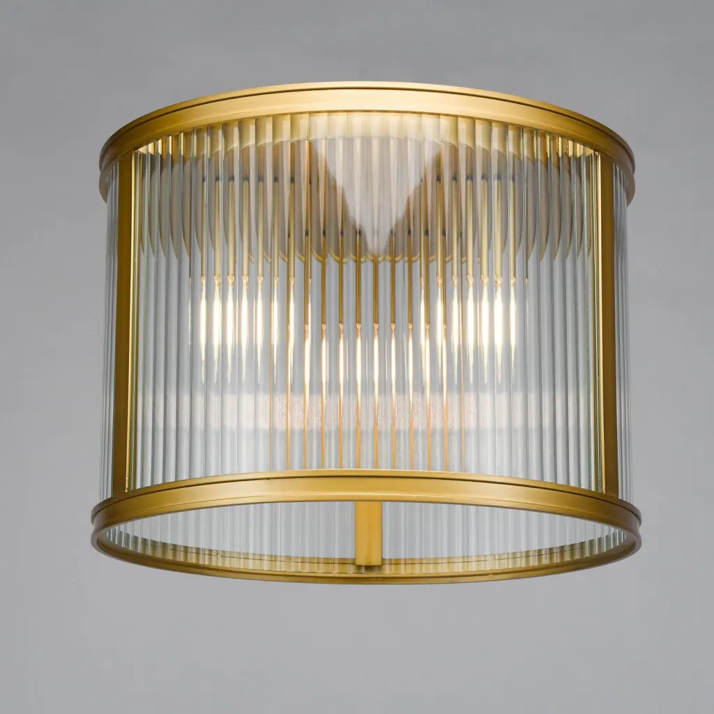 Bianka 3 Light Flush Fitting in Bronze Finish