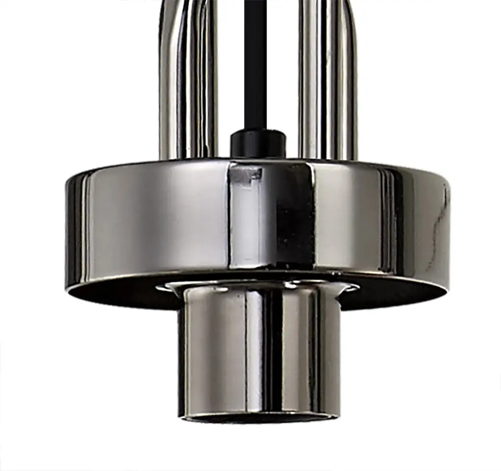 Meel 4 Light Black Chrome Bar Pendant