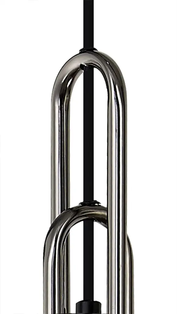 Meel 4 Light Black Chrome Bar Pendant
