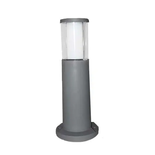 Carlo 400 mm Grey Clear LED 3.5W Bollard Post Light