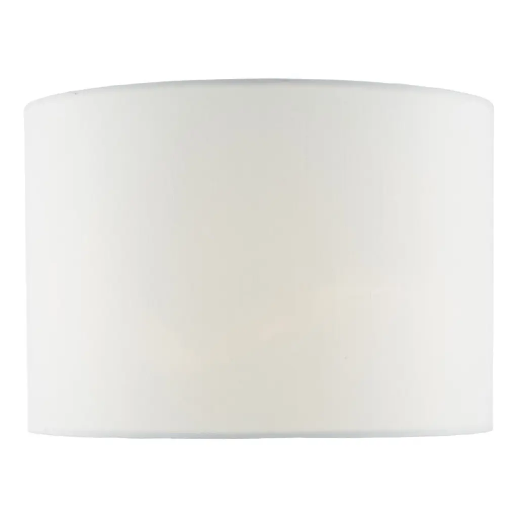 White Linen Drum Shade 330mm