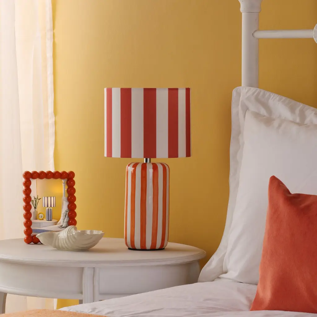 Cicada Orange Table Lamp C/W Shade