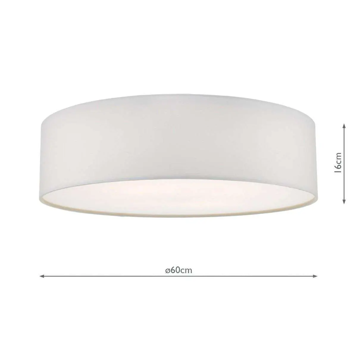 Cierro 4 Light Flush Fitting in Ivory