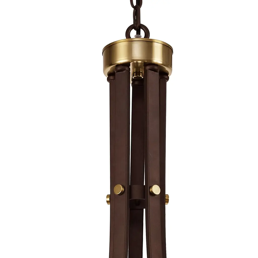 Derryclare 5 Light Brown & Bronze Pendant