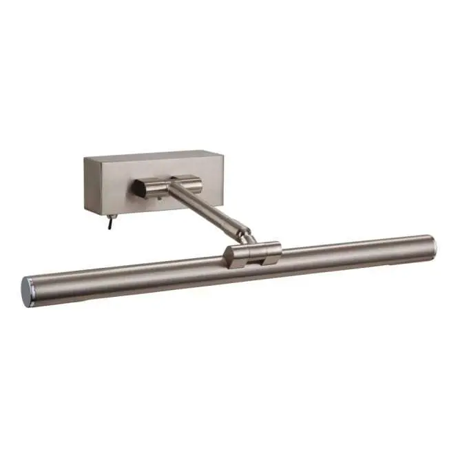 Modern Brushed Steel Picture Light With Switch
