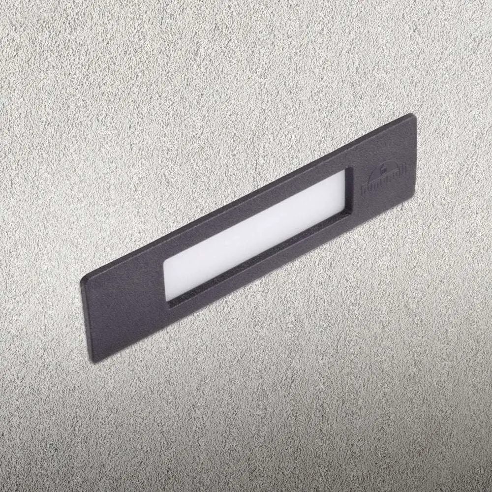 Nina 190 8.5W Vlack Recessed Wall Light