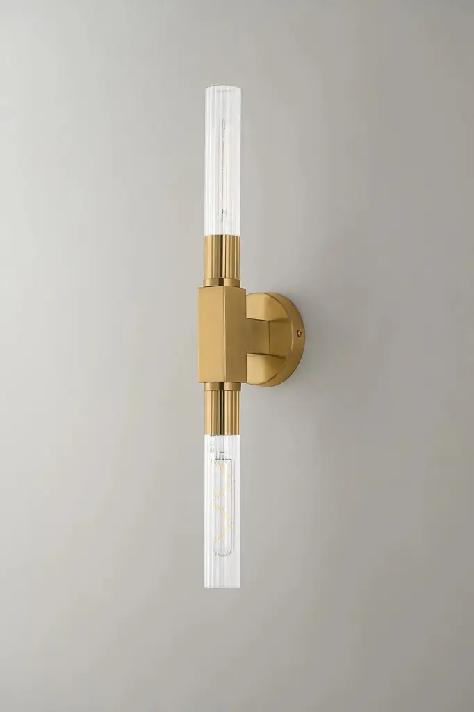 Dee Double Gold Bathroom Light Wall or Ceiling IP44