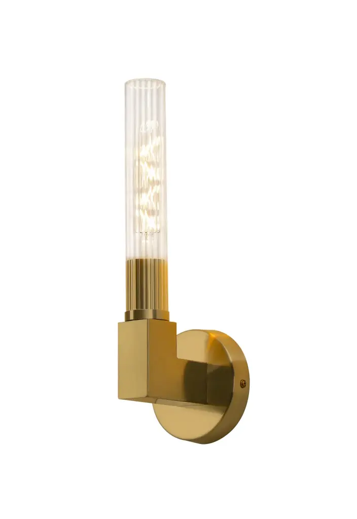 Dee Single Wall Light in Gold IP44