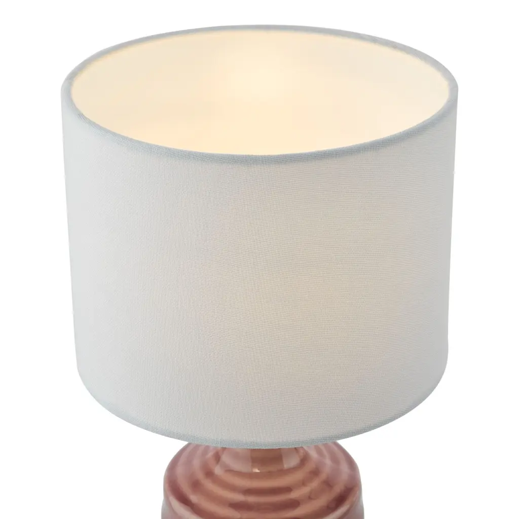 Inci Twin Pack Pink Table Lamp C/W Shade