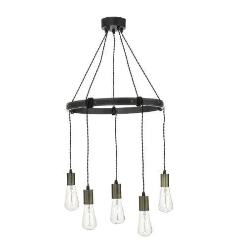 Ivan 5 Light Pendant Rustic