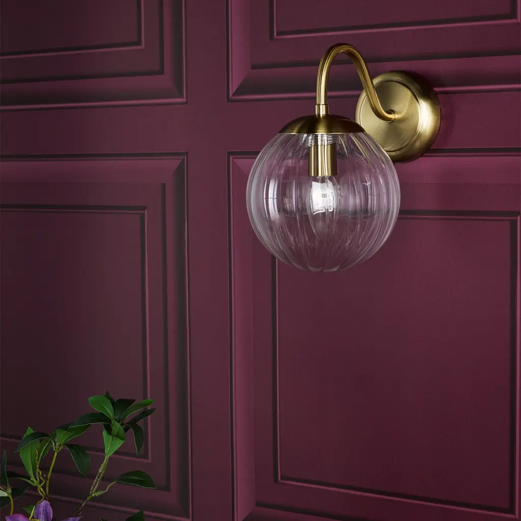 Jocelyn Brass Wall Light