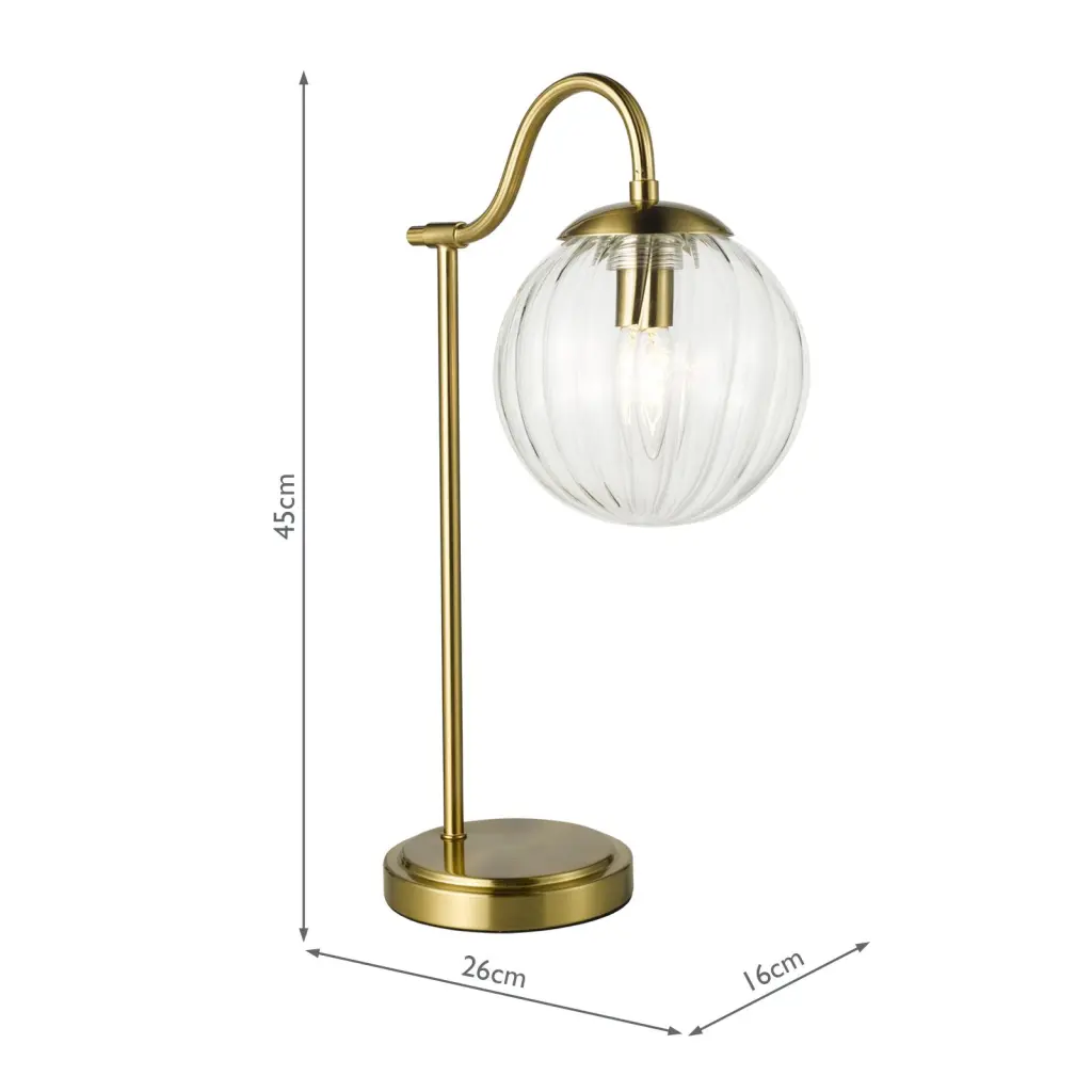 Jocelyn Brass Table Lamp