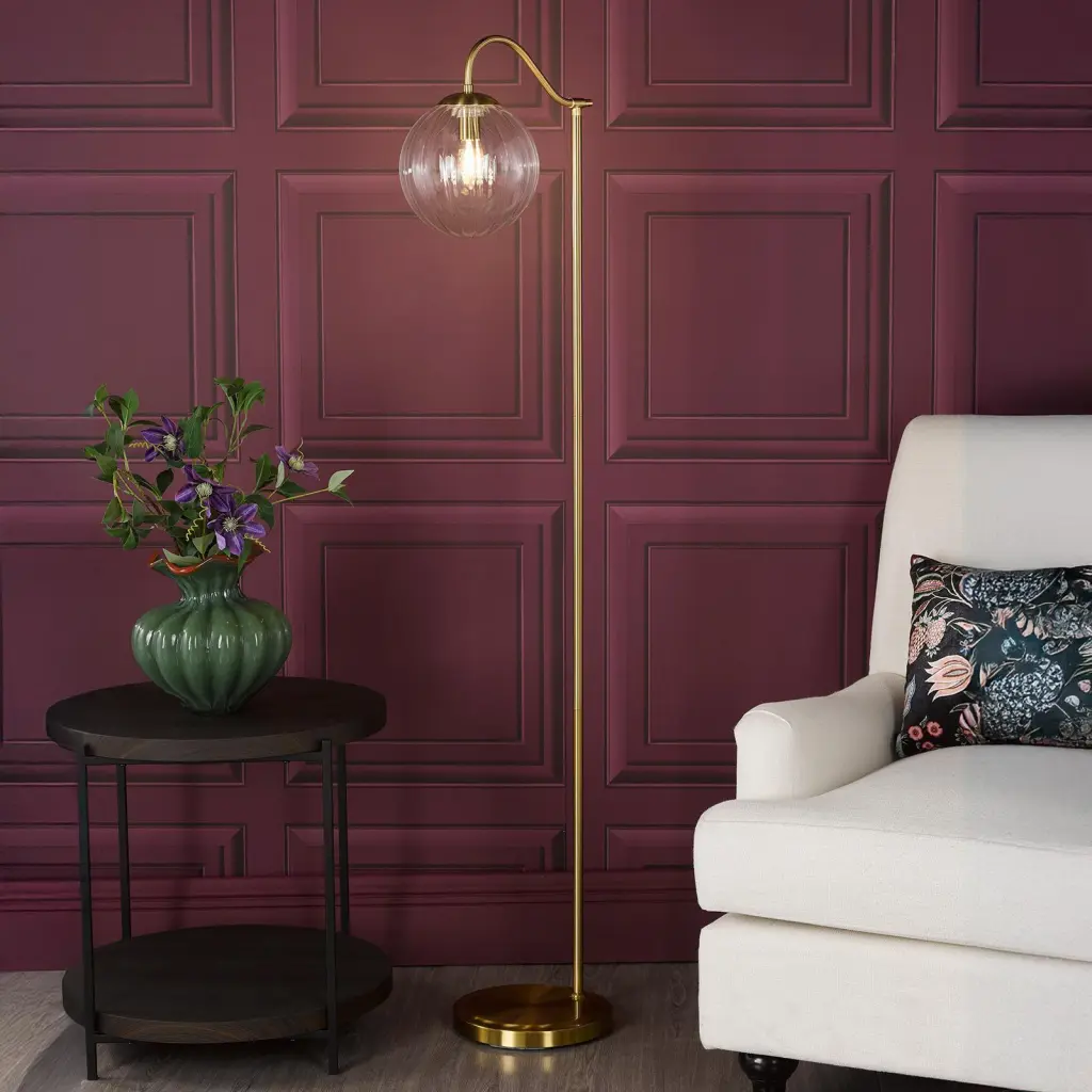 Jocelyn Brass Floor Lamp