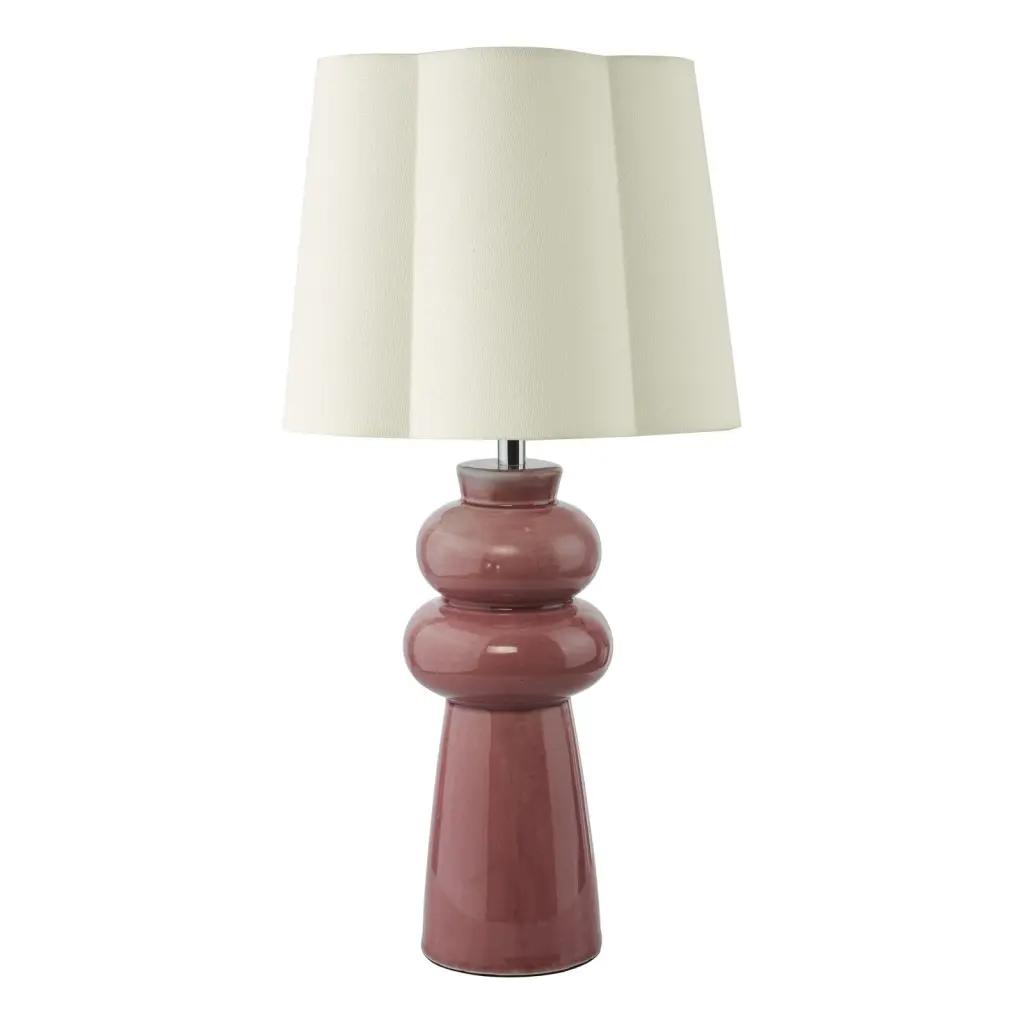 Jordana Pink Table Lamp C/W Shade