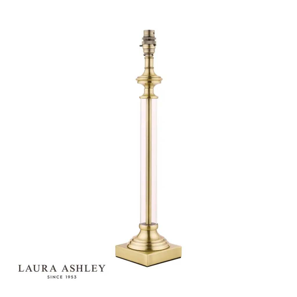 Winston Table Lamp Antique Brass & Glass Base Only