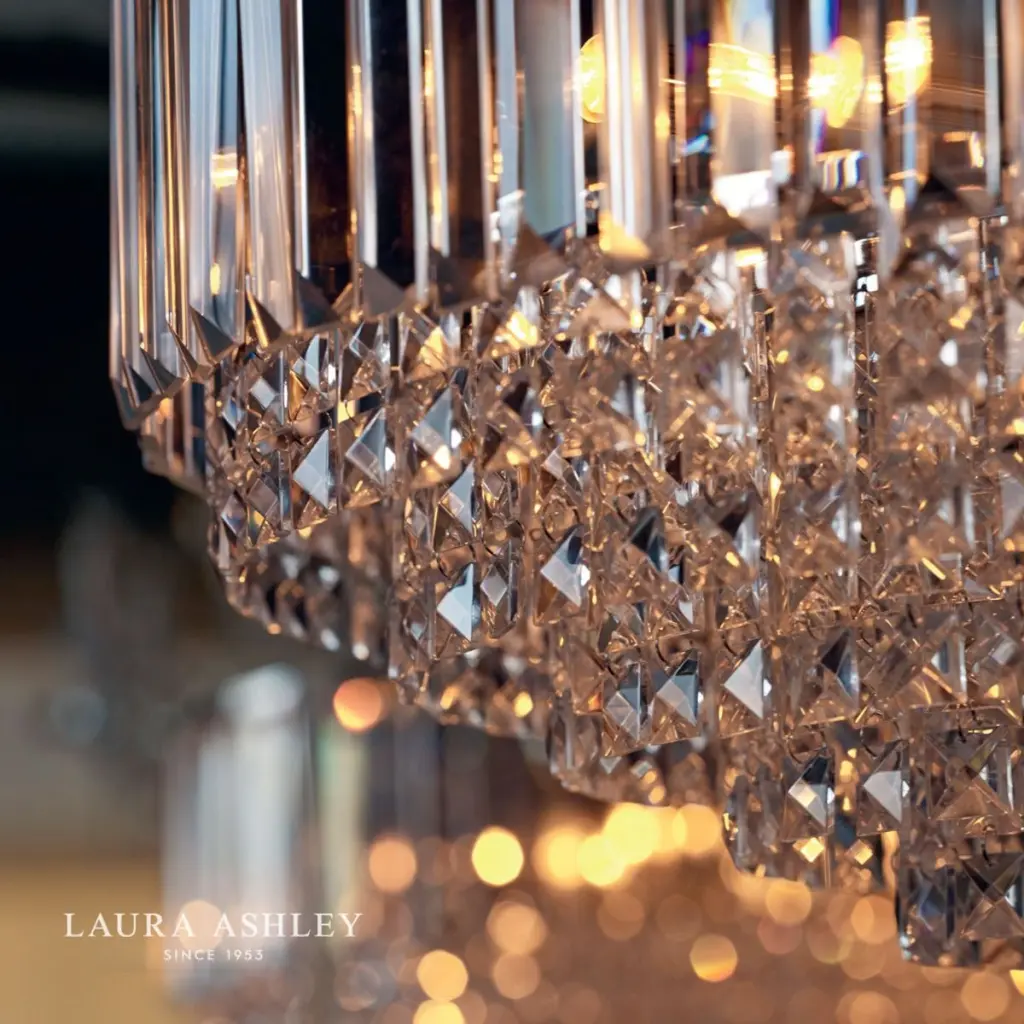 Vienna 9lt Chandelier Crystal & Polished Chrome
