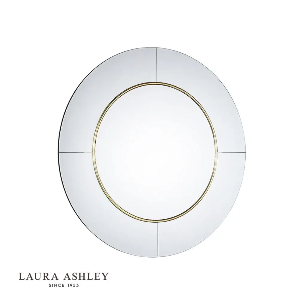 Laura Ashley Maya Gold Detailed Mirror 90cm