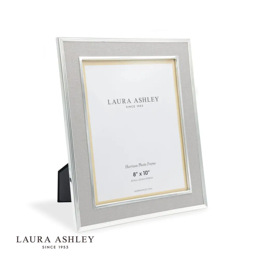 Harrison Pale Charcoal Grey Linen Photo Frame 8x10 Inch