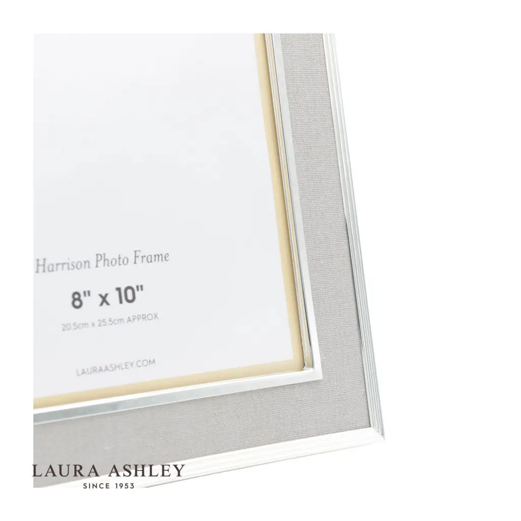 Harrison Pale Charcoal Grey Linen Photo Frame 8x10 Inch