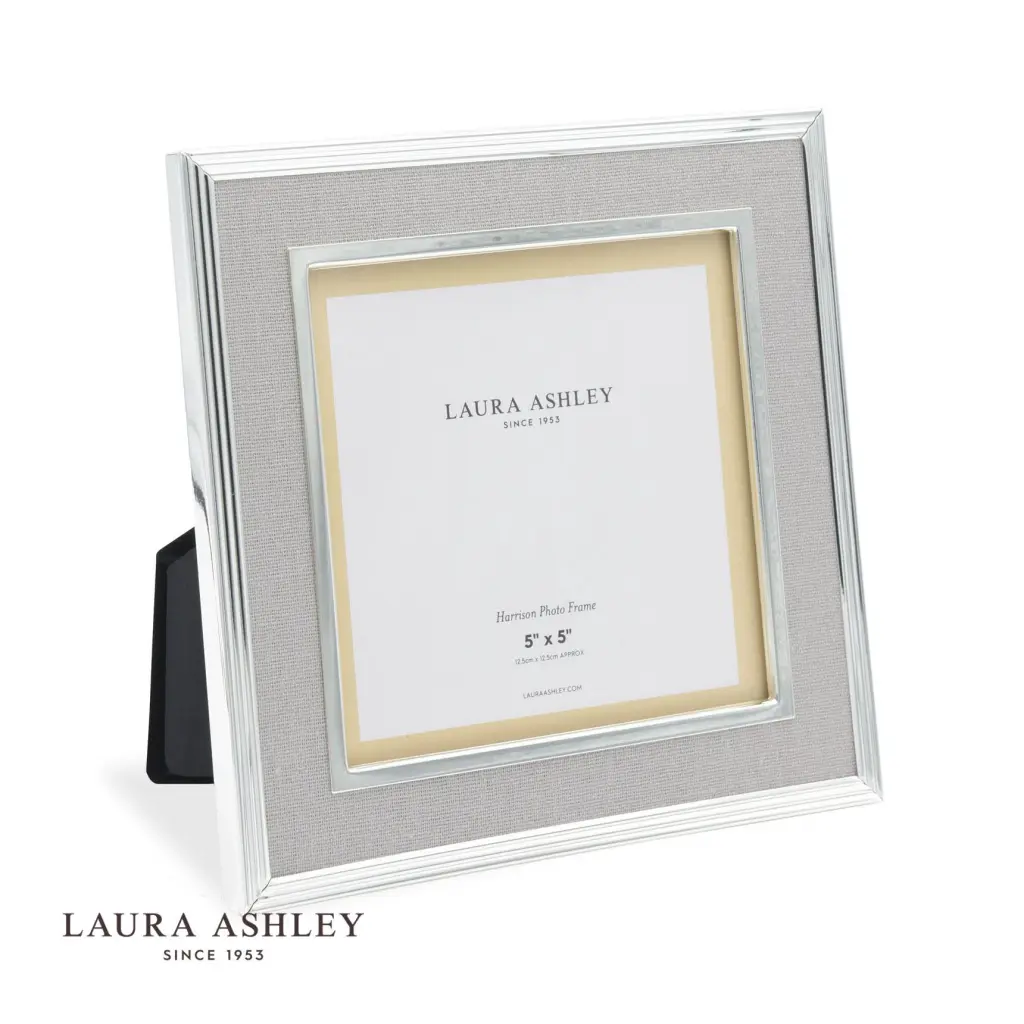 Harrison Square Pale Charcoal Linen Photo Frame