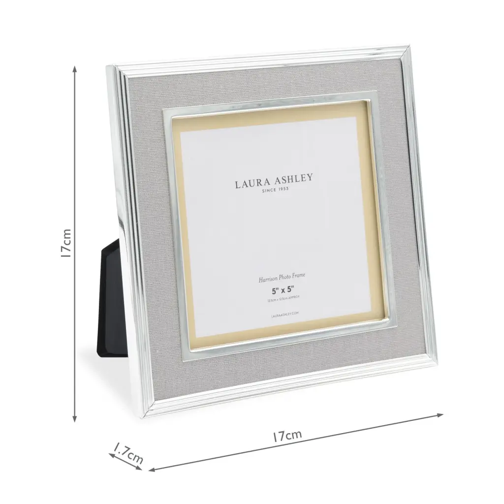 Harrison Square Pale Charcoal Linen Photo Frame