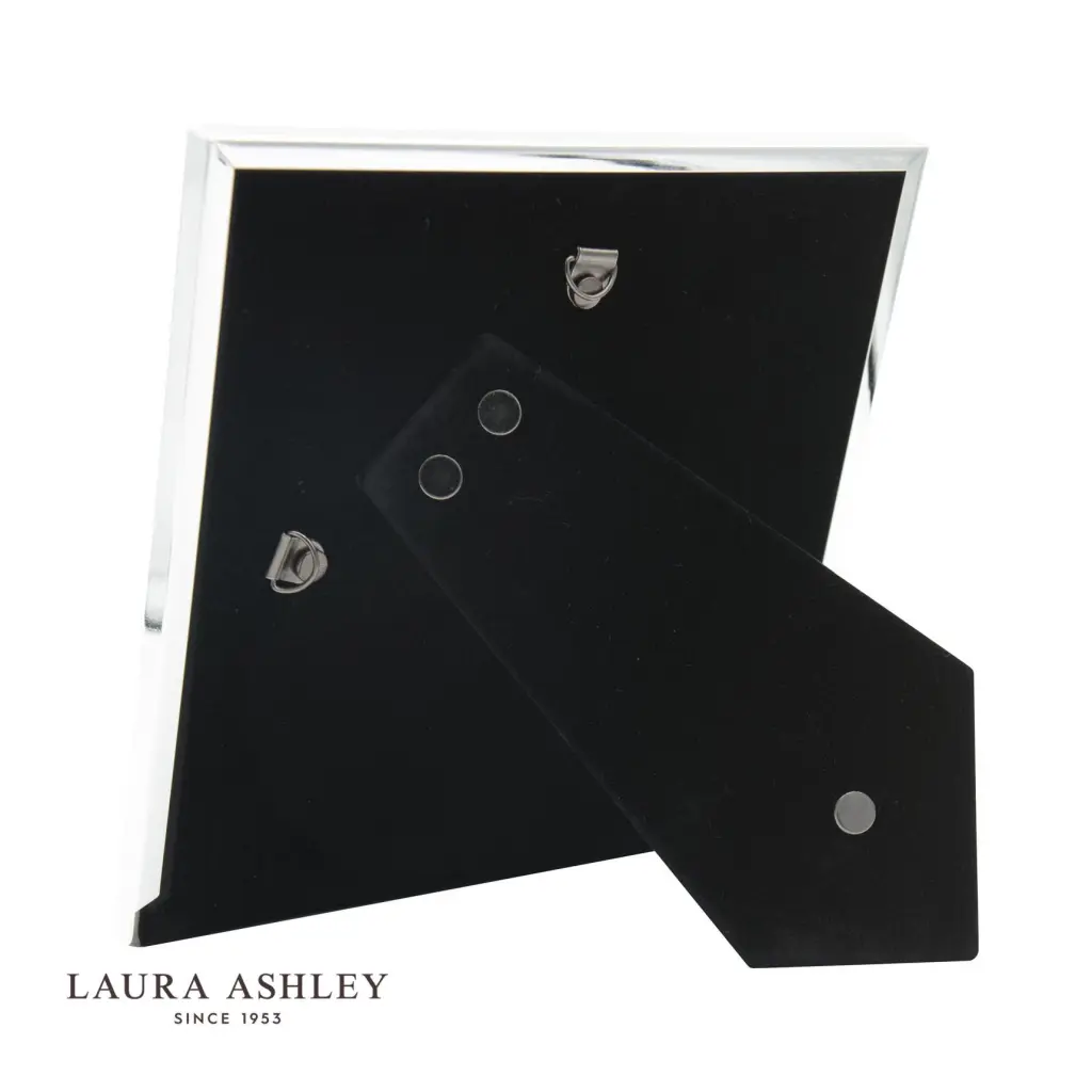 Harrison Square Polished Silver Linen Photo Frame 5x5 Inch
