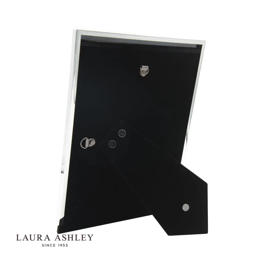 Harrison Square Polished Silver Linen Photo Frame 5x5 Inch