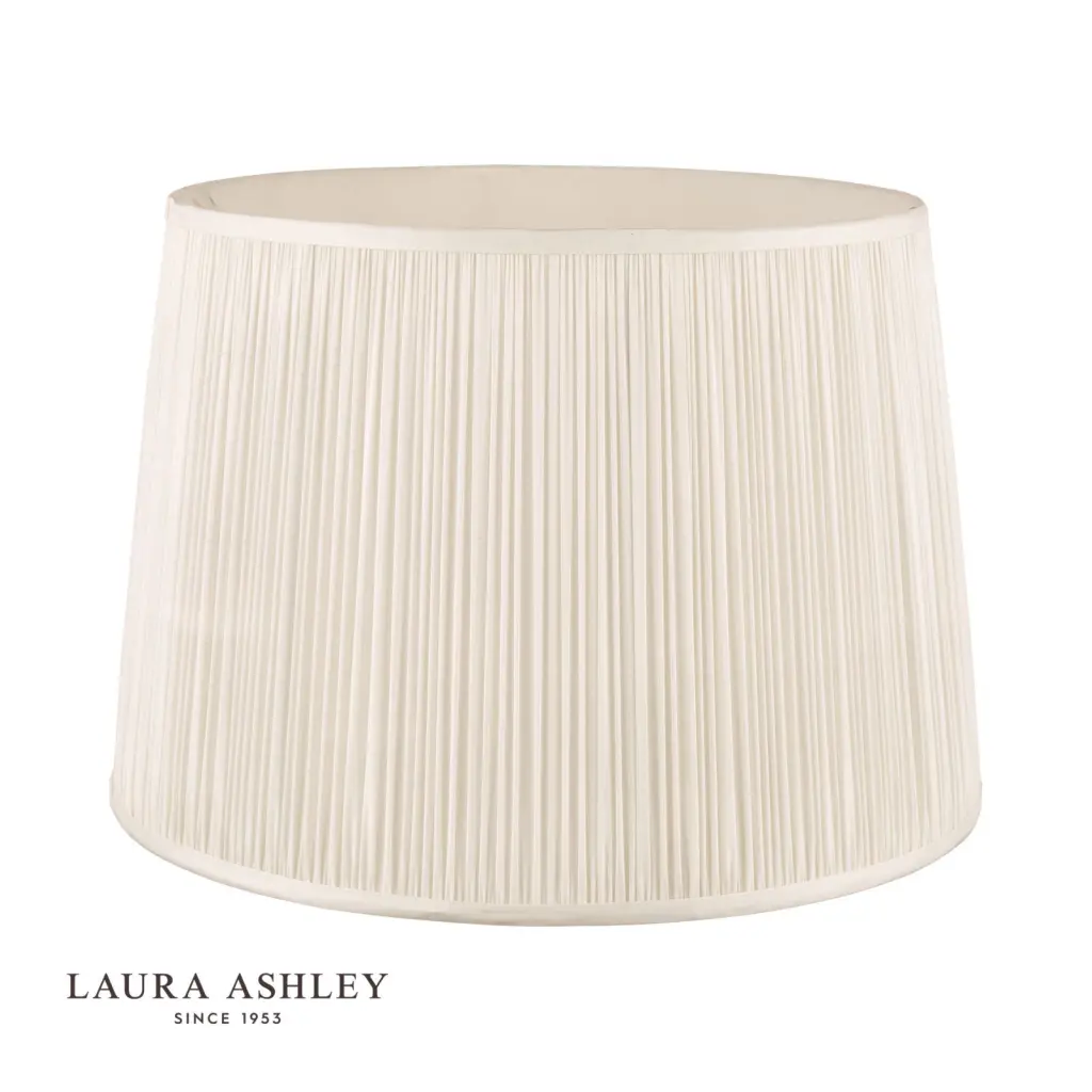 Hemsley Pleated Silk Cream Shade 405mm/16 Inch