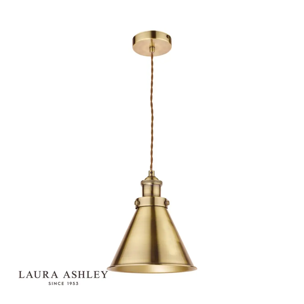 Rufus Small Antique Brass Pendant