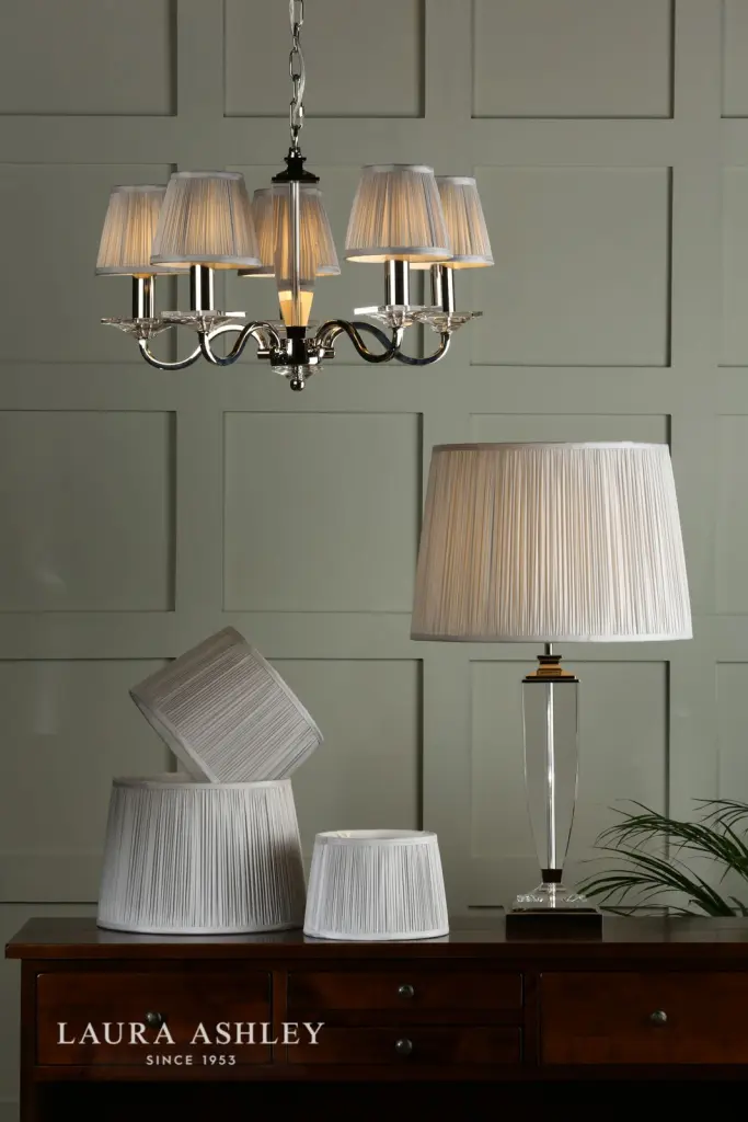 Hemsley Silk Silver Shade 405mm/16 inch