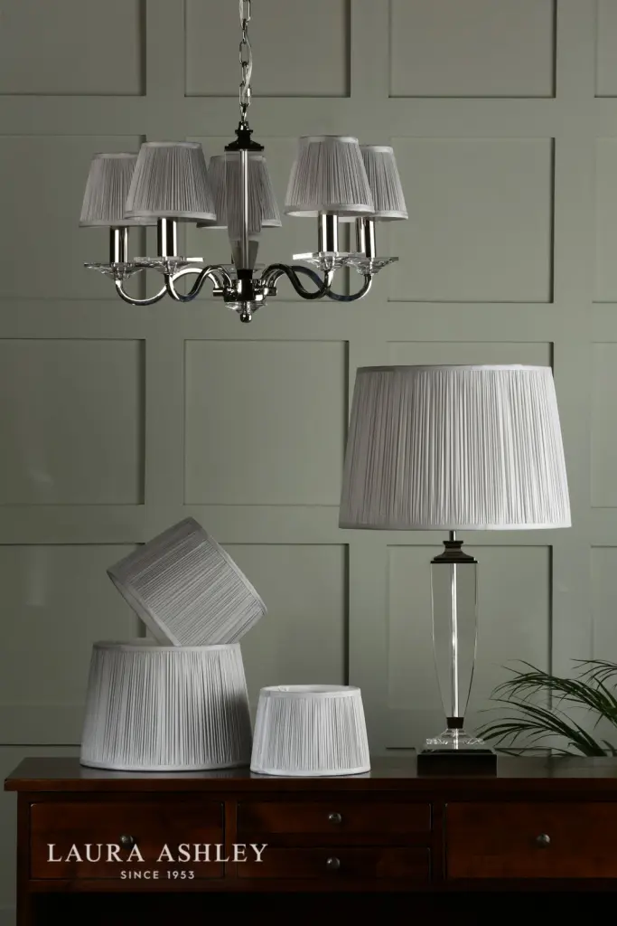 Hemsley Silk Silver Shade 405mm/16 inch