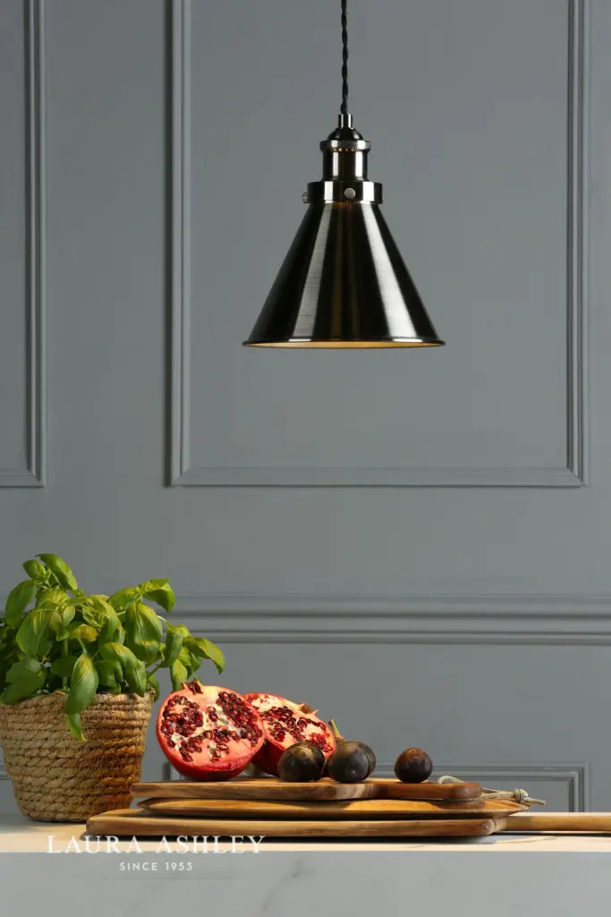 Rufus Industrial Nickel Single Pendant