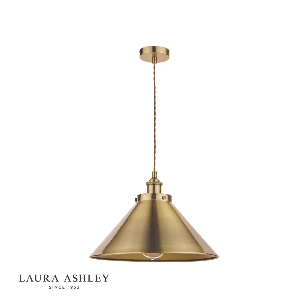 Rufus Large Antique Brass Pendant