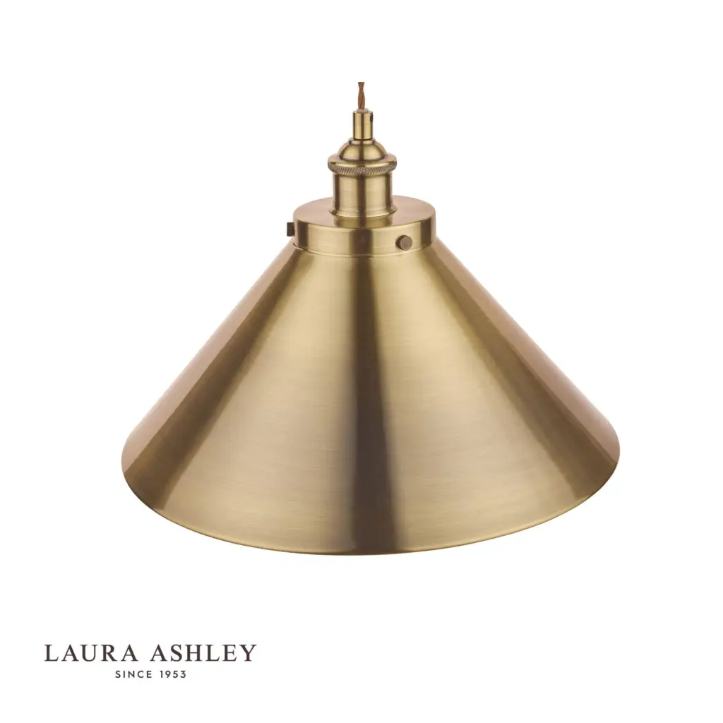 Rufus Large Antique Brass Pendant