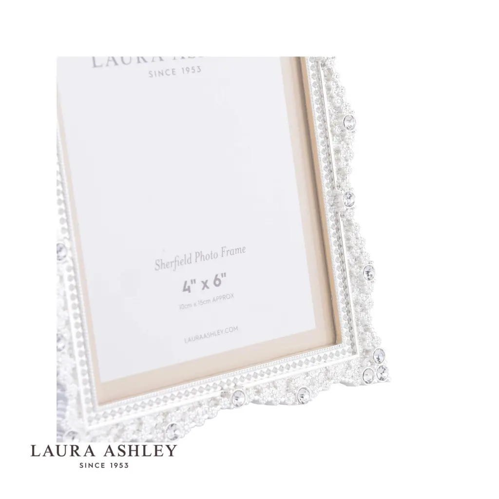 Sherfield Silver Plated 4x6 Inch Photo Frame